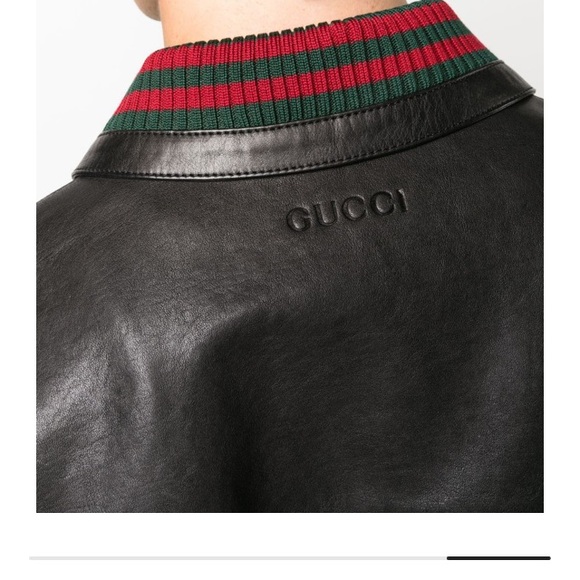Brand new GUCCI leather Bomber jacket! EXCELLENT condition! - Picture 3 of 16